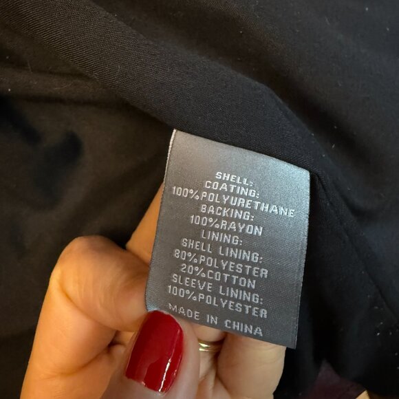 Vegan Leather Moto Jacket Large - Picture 6 of 7